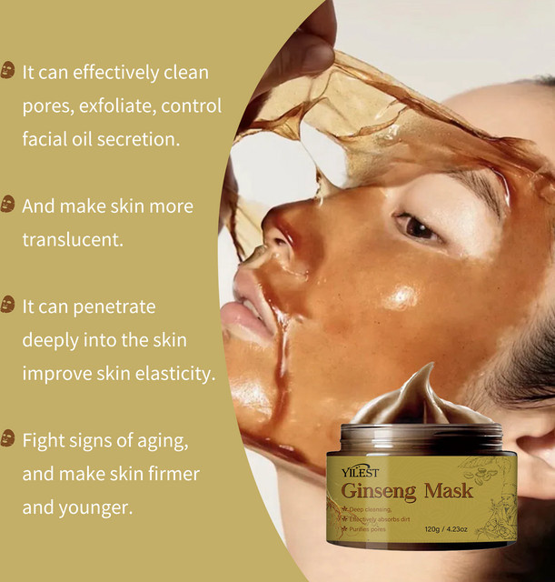 YILEST Multi-Action-Ginseng-Gesichtsmaske Peel Off, 120 g, Unisex - Bild 1