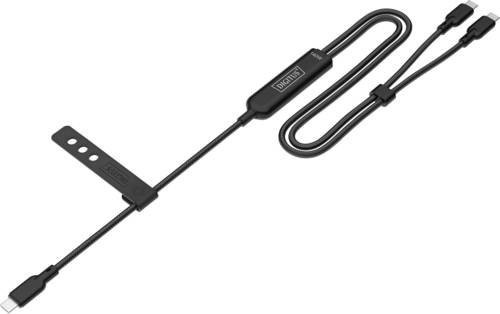 Digitus USB-C Ladekabel USB 2.0 Schwarz AK-300170-018-S Länge: 180 cm - Bild 1