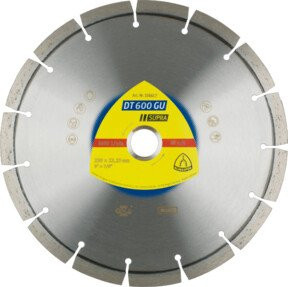 Klingspor DT 600 GU Diamanttrennscheibe für Stein in Silber, Durchmesser: 180 mm, Breite: 2,6 mm, Bohrung: 22,23 mm - Bild 1