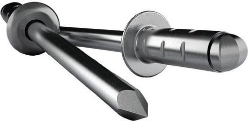 Gesipa Blindniete Stahl Aluminium Silber Durchmesser: 4 mm, Länge: 10 mm, 500 Stück - Bild 1