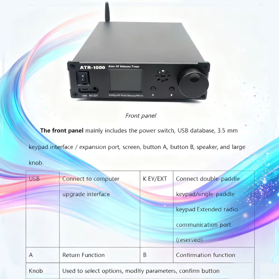Surecom ATR-1000 Automatischer Antennentuner 1000W 1,8-30MHz in Schwarz für YAESU ICOM Kenwood Funkgeräte - Bild 2