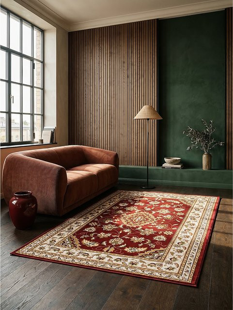 Orient Teppich Kadima Design in Rot mit Medaillon-Dessin, B: 120 cm, T: 170 cm - Bild 1
