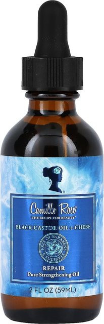 Camille Rose Schwarzes Rizinusöl + Chebe, Haar- und Kopfhautöl, 59 ml - Bild 1