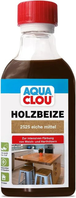 Clou Aqua Clou Holzbeize Eiche Mittel Braun 250 ml - Bild 1
