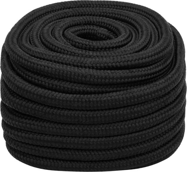 vidaXL Bootsseil aus Polypropylen in Schwarz, Durchmesser: 20 mm, Länge: 50 m - Bild 1