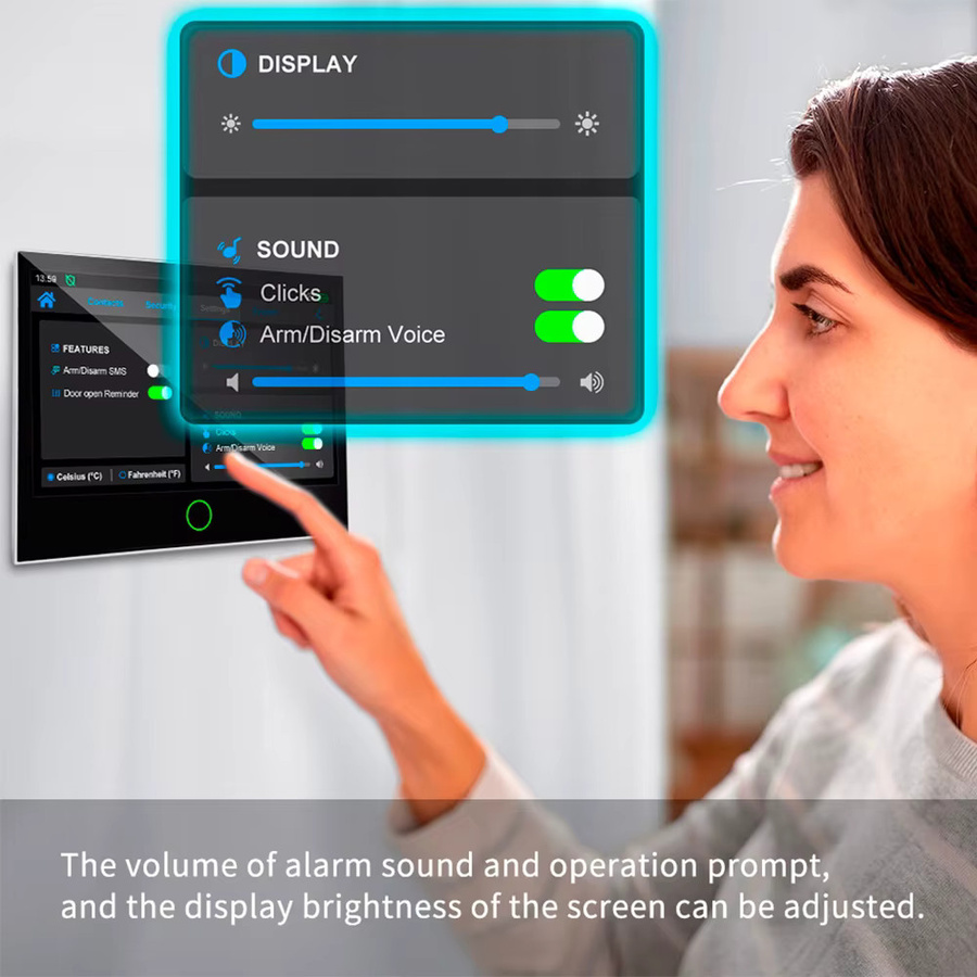 KERUI 7-Zoll IPS Touchscreen Hausalarmpanel mit 4G LTE GSM WiFi Drahtloses Sicherheitssystem für Tuya Smart und Alexa - Bild 5