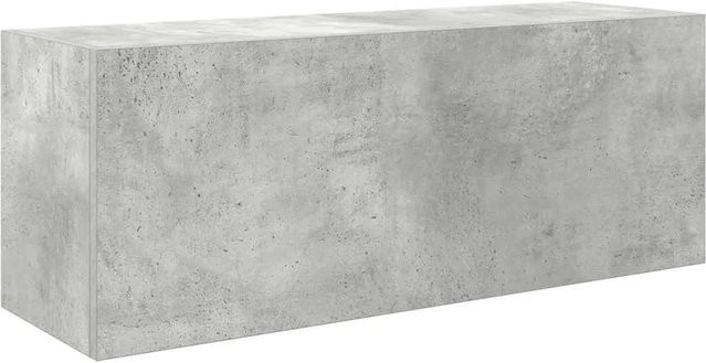 vidaXL Bad-Wandschrank in Betongrau aus Holzwerkstoff, B/T/H: 80 x 25 x 30 cm - Bild 1