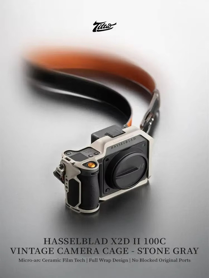 Tilta Vintage Kamerakäfig für Hasselblad X2D II Basisset mit Schnellverschluss und ARCA-Adapter in Grau TA-T101 - Bild 1