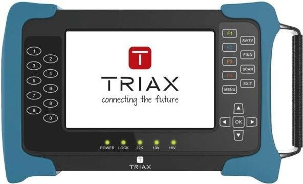 Triax UPM 1400 Signalverstärker mit integriertem TFT-Display, Frequenzbereich 50 - 2150 MHz, Schwarz/Blau - Bild 1