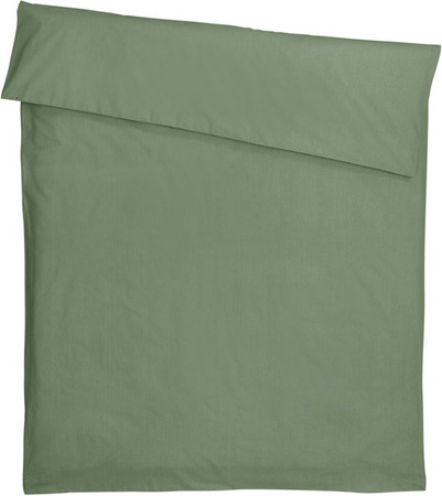 Bettbezug Siena von ERWIN M. in Khaki, Breite: 135 cm, Länge: 200 cm, aus Percale-Baumwollmischung