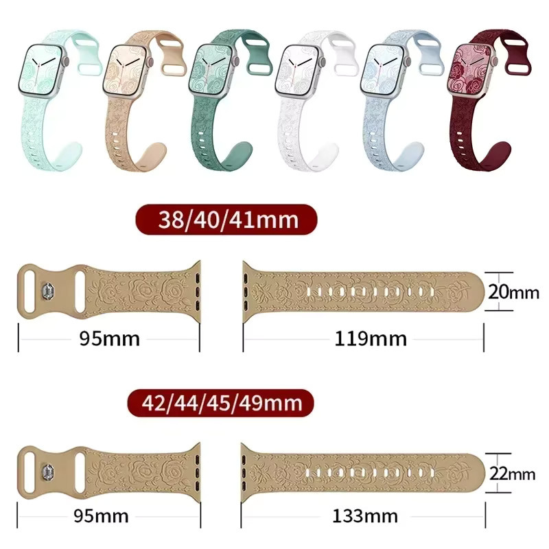 RWBANDS Uhrenarmband Silikon, Weiß, Unisex - Bild 4