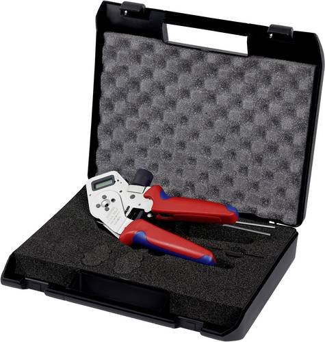 Knipex Vierdornpresszange 97 52 63 DG für gedrehte Kontakte 0,08 bis 2,5 mm² in Rot - Bild 1
