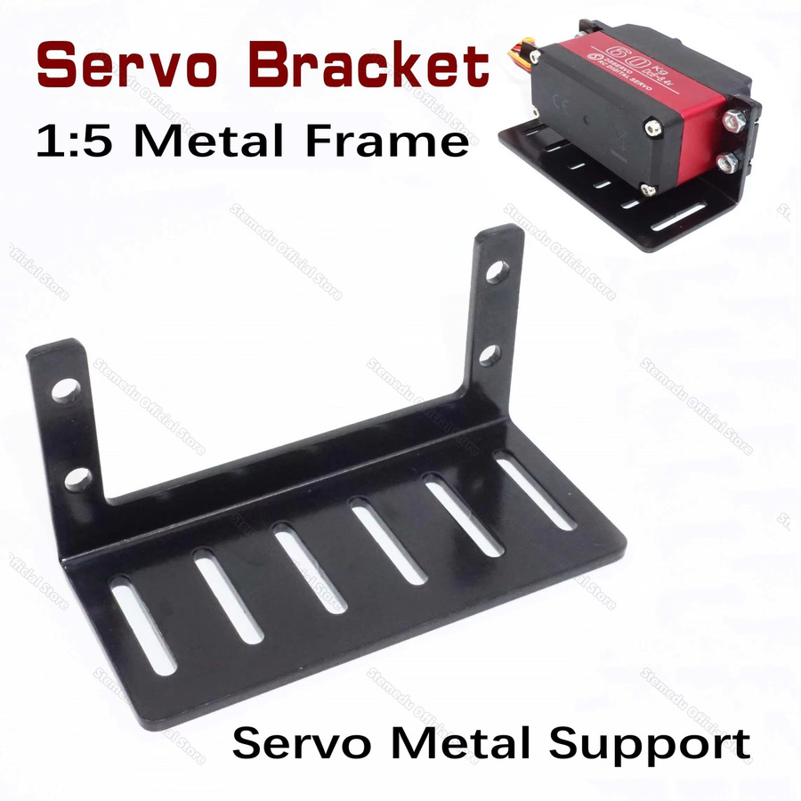 Stemedu Drehmoment-Servo-Metallrahmen-Stützhalter, Zubehör, 1:5 Maßstab, Schwarz - Bild 2