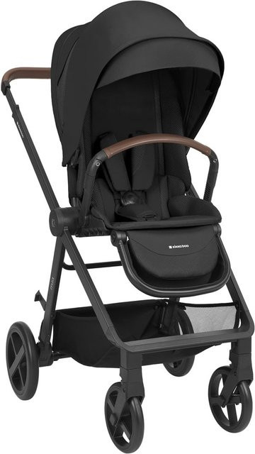 Kikka boo Kombikinderwagen Mia 3 in 1 mit Babywanne, Babyschale, Wickeltasche und Matratze in Schwarz - Bild 1