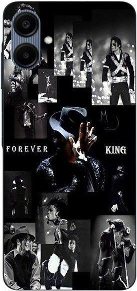 Maniacase Handyhülle für Samsung Galaxy A06 Michael Jackson Forever King in Schwarz - Bild 1