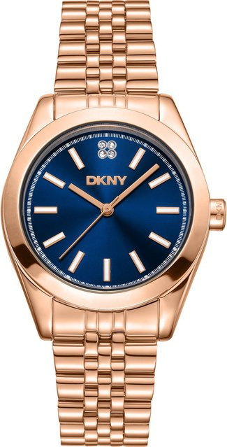 DKNY Armbanduhr Nolita Midi, Quarz, Edelstahl, Roségold, 32 mm, Damen - Bild 1
