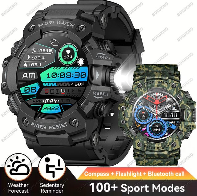 Amazfit T-REX 3 Smartwatch für Männer in Blau mit Bluetooth Anruffunktion, Kompass, Fitness-Monitor und IP68 Wasserdichtigkeit - Bild 1