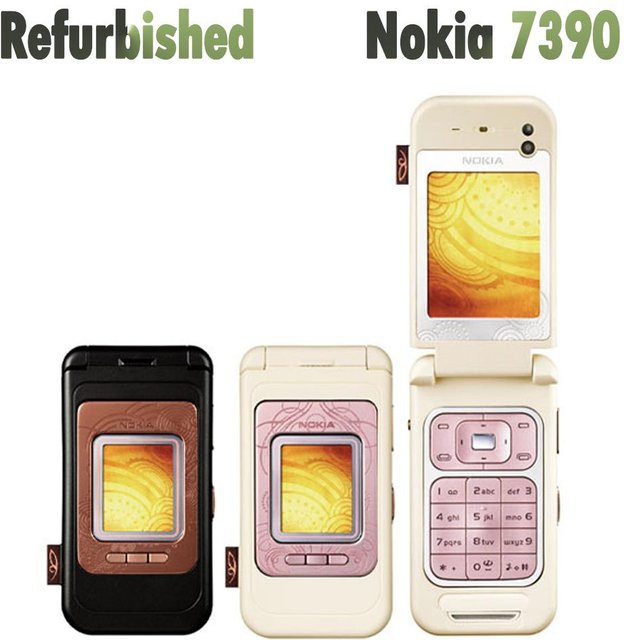 Generalüberholtes Nokia 7390 Mobiltelefon in Rosa, entsperrt mit 3G-Unterstützung - Bild 1