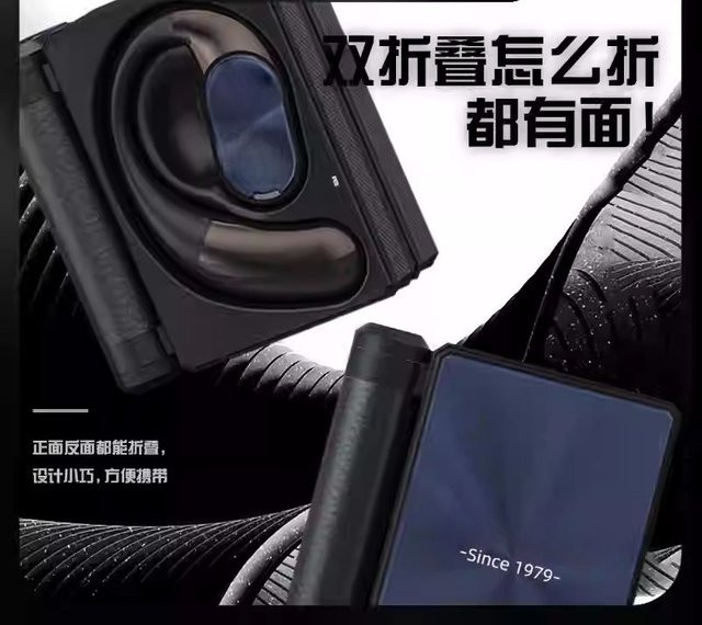 AC530 Bluetooth-Headset mit Knochenleitung und Geräuschreduzierung, wasserdichtes Sport-Headset in Schwarz - Bild 1