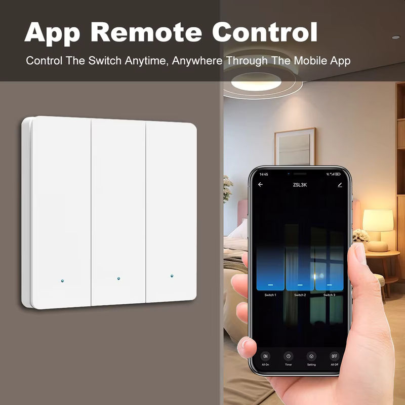 Manhot Zigbee 3.0 Smart Life Druckknopf-Lichtschalter ohne Neutralleiter für Tuya, Alexa, Google Home und Yandex Alice - Bild 2