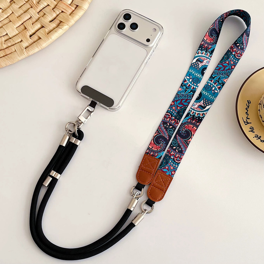 WSSHE Handy-Lanyards mit Anhänger für iPhone, Samsung und Huawei in Pink und Multicolour - Bild 2