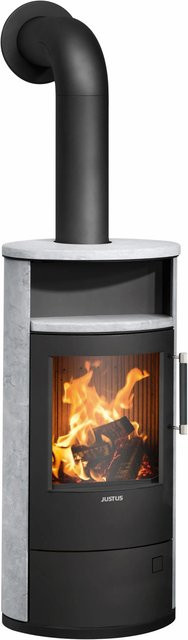 Justus Kaminofen Island 5 2.0 Speckstein Schwarz mit 5 kW Leistung - Bild 1