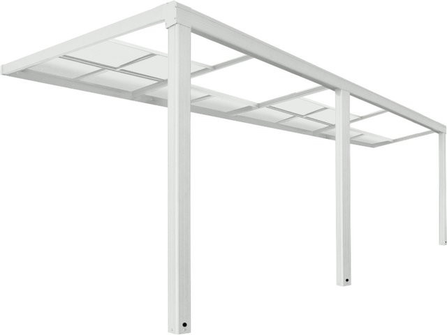 Home Deluxe Terrassenüberdachung Solis Deluxe Weiß B/T/H: 579 x 295 x 233/272 cm - Bild 1