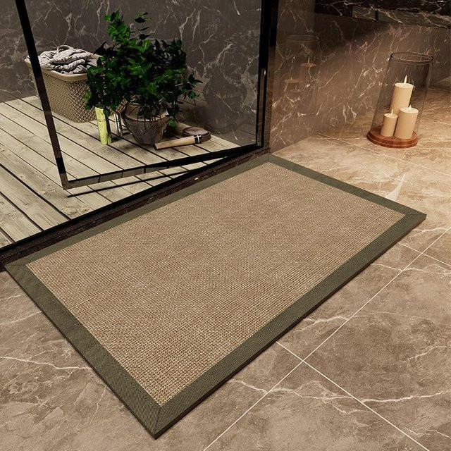 Yiran Health & Beauty Badezimmermatte mit Sisal-Textur, schnelltrocknend und wasserabsorbierend, B/T: 60 x 40 cm - Bild 1