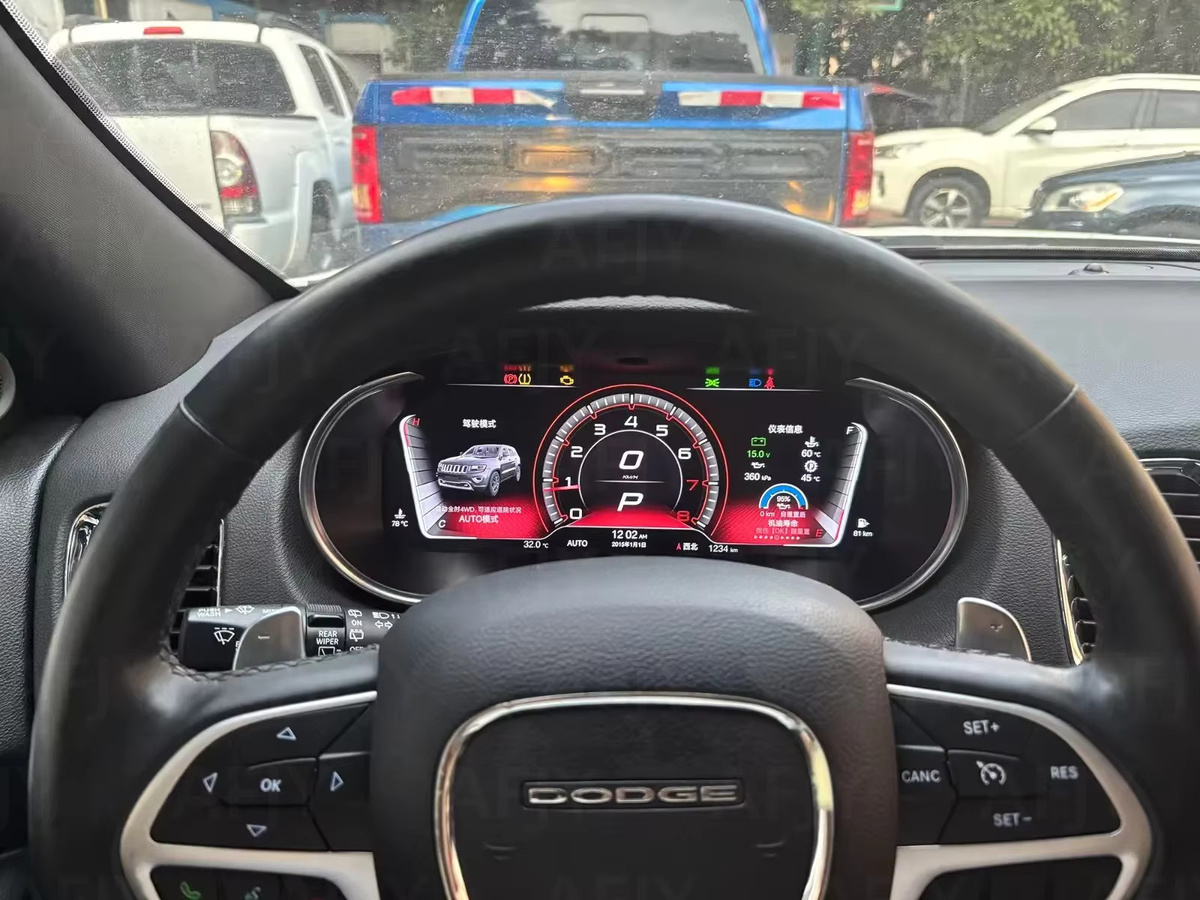 YANFU Digitales Auto-Instrumentencluster mit Carplay für Dodge Durango 2008 bis 2021, Virtuelles Cockpit Dashboard Panel, Schwarz - Bild 4