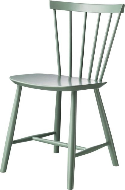 FDB Møbler J46 Stuhl in Grün aus Buchenholz mit skandinavischem Design - Bild 1