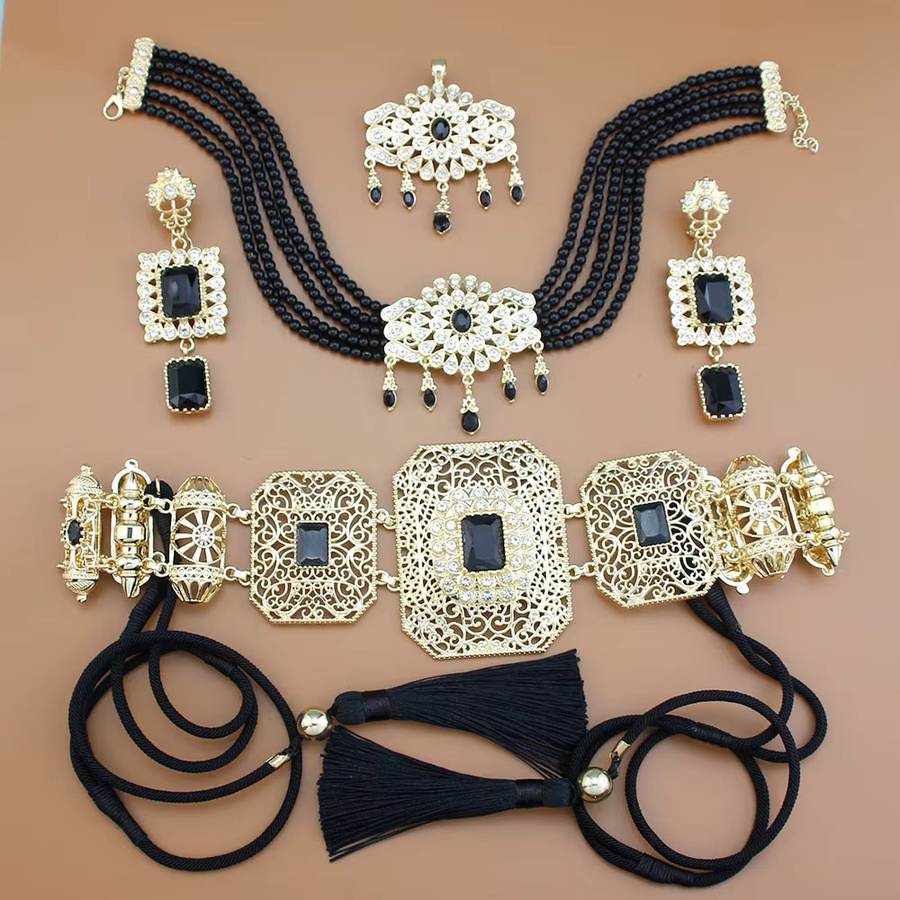 Sun spicems Schmuck-Set, Gold, Kristall, Perle, Damen - Bild 2