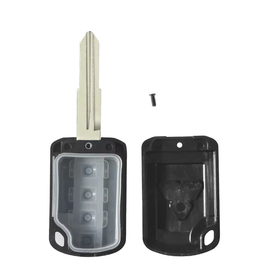 KEYYOU Ersatzgehäuse für Mitsubishi Eclipse Outlander Mirage Lancer 2016-2021 Auto Schlüssel Fob Case in Schwarz - Bild 1
