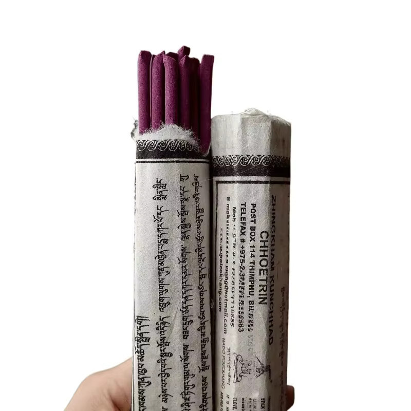 5er-Pack handgefertigte tibetische Räucherstäbchen mit natürlichen Düften für Meditation und Aromatherapie - Bild 3