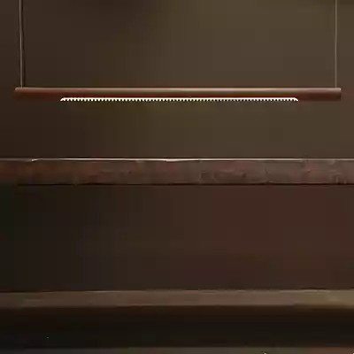 Graypants Roest LED Pendelleuchte horizontal in Grau und Braun, Breite: 150 cm - Bild 1