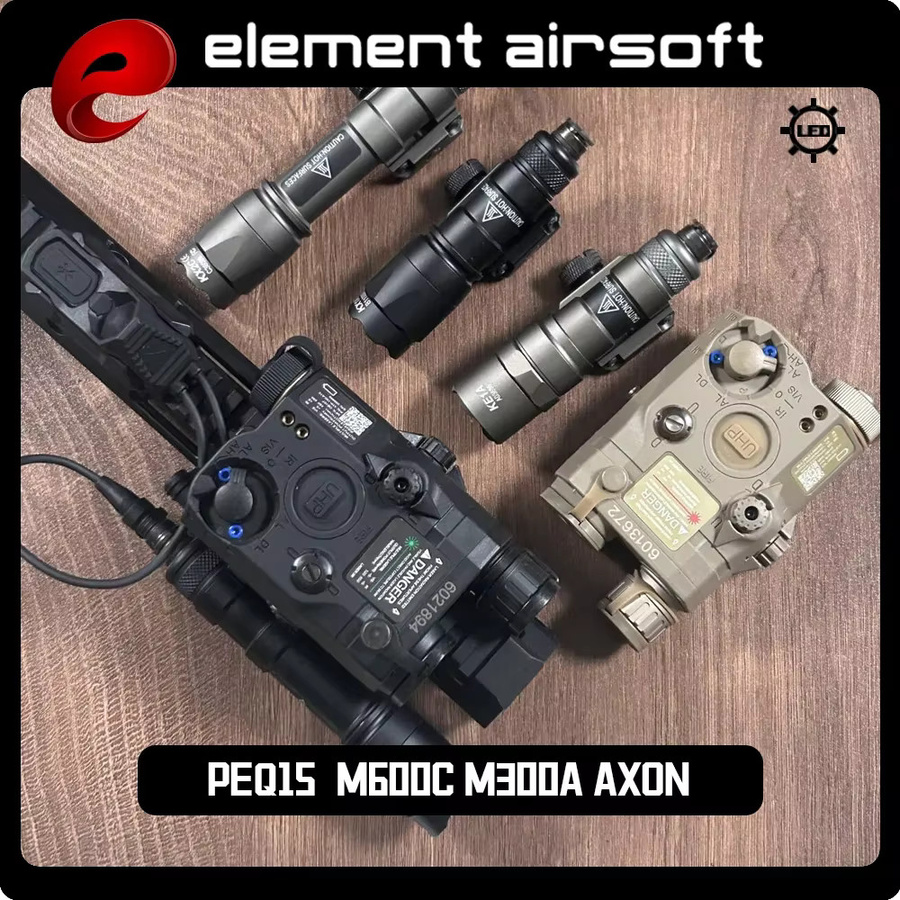 Element PEQ15 Batterie-Kit für M600C Taschenlampe mit Rot/Grün Laser, IR-Fülllicht und Stroboskop in Schwarz - Bild 2
