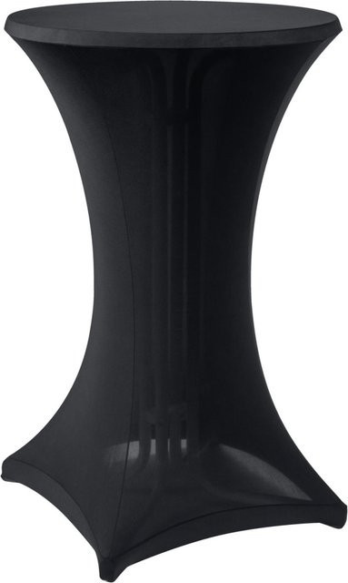 PULSIVA Stehtischhusse Stretch Elastic in Schwarz, zylinderförmig, Durchmesser: 70 cm, Länge: 110 cm - Bild 1