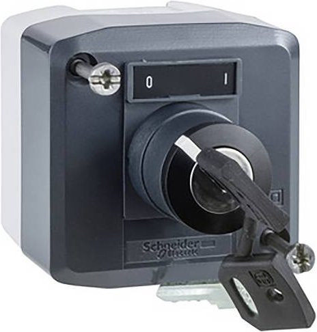 Schneider Electric XALD144 Aufbaugehäuse aus Kunststoff in Grau mit IP66 Schutzart für Schalter - Bild 1