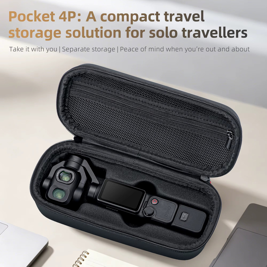 DJI Osmo Pocket 4P Hartschalenetui, wasserdichte und stoßfeste Aufbewahrungstasche in Schwarz - Bild 3