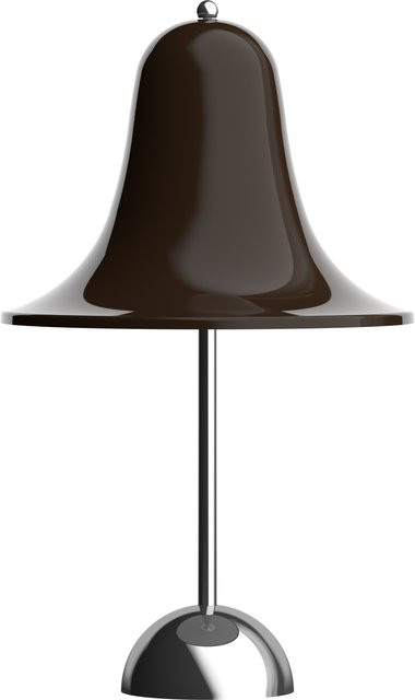 Verpan Pantop Portable Akku Tischleuchte in Braun mit LED und warmweißem Licht - Bild 1
