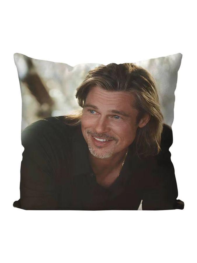 Brad Pitt Kissenbezug Fashion Square für Schlafzimmer und Sofa zur Dekoration - Bild 7