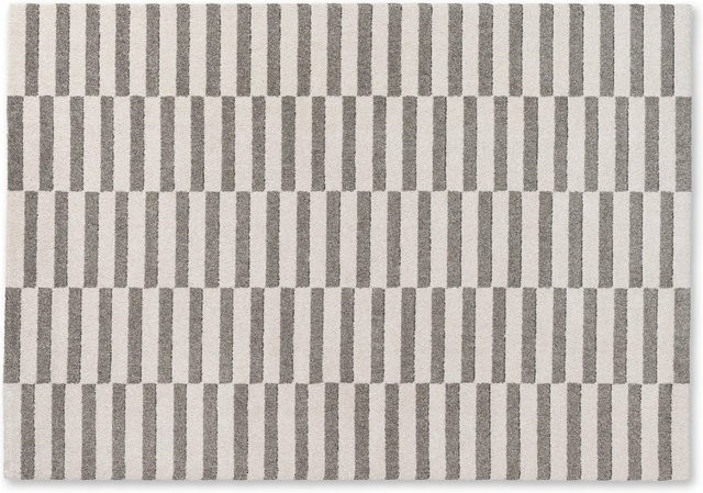 Schöner Wohnen Teppich Amaze Streifen Dunkelgrau B: 80 cm, T: 150 cm - Bild 1