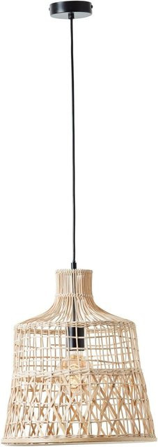 BRILLIANT Newbury Pendelleuchte aus Rattan in Beige, Durchmesser: 35 cm, E27, höhenverstellbar - Bild 1