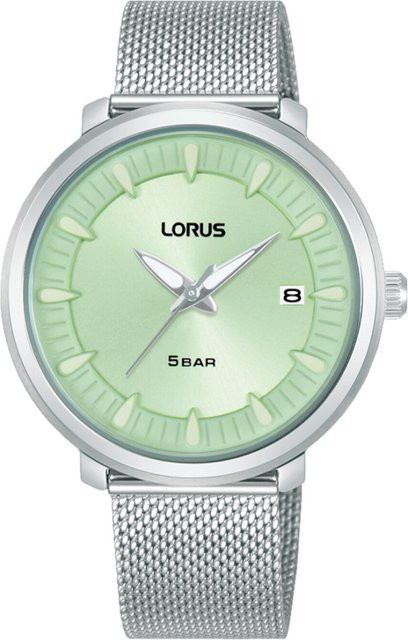Lorus Armbanduhr, Quarz, Edelstahl, Grün, 35 mm, Damen - Bild 1