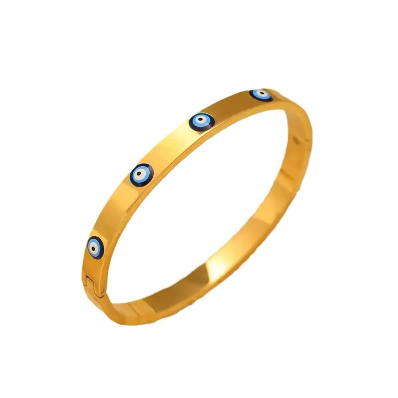 Yupsk Mode Armband Armreif, Edelstahl, Gold, Damen, Blau - Bild 2