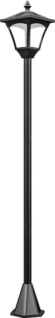 Outsunny Solar Gartenlaterne im Retro-Design mit LED, Schwarz, B/T/H: 15 x 15 x 120 cm - Bild 1