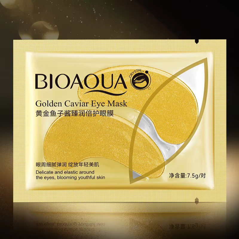 BIOAQUA Golden Caviar Augenmaske mit Hyaluronsäure, 10 Paar, Unisex - Bild 3