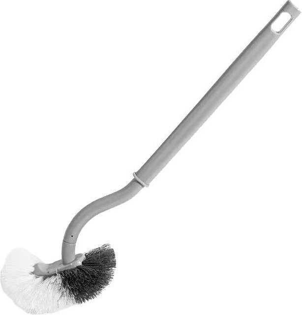 Ergonomische Toilettenbürste mit C-Kopf und langem Griff von Kichen story in Grau - Bild 1