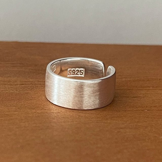 BF CLUB Ring Damen, 925 Silber, Vintage, glatt - Bild 1