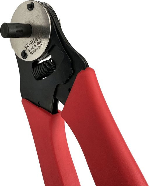 WOZOBUY Crimpwerkzeug Mini-Crimpzange mit geschlossenem Zylinder und 8 Abdrucktypen für 4-Wege-Einkerbung - Bild 1