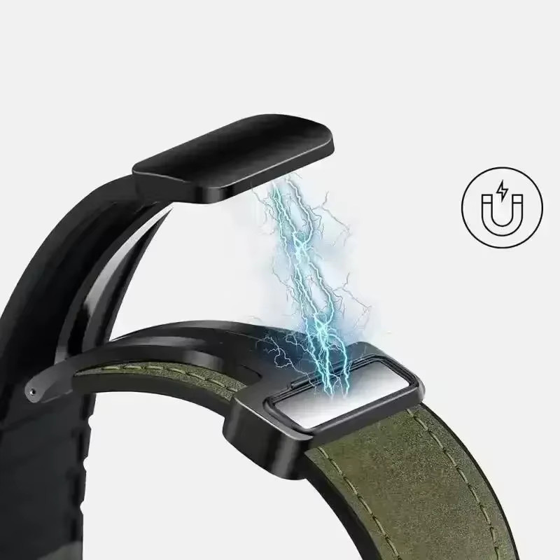 Xiaomi Uhrenarmband Leder, Silikon, Schwarz, Unisex - Bild 3